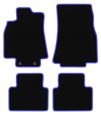 Immagine prodotto di Tappetini in velluto Nero/Blu per Mercedes A- Klasa W169 2004-2012 Set 4 pezzi