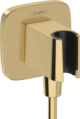Produktbild von Wandanschluss FixFit Q mit Brausehalter polished gold optic polished gold optic