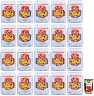 Produktbild von 20x Russo Rigatoni N°126 Hartweizengrieß Pasta,100% Italienischer Weizen,500g-Packung + Italian Gourmet Polpa di Pomodoro 400g Dose
