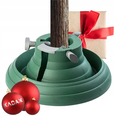 Immagine prodotto di KADAX Supporto per albero di Natale con contenitore per l'acqua, robusto supporto per albero di Natale in plastica robusta