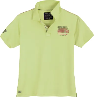 Produktbild von Redfield Übergrößen Poloshirt SURFING lime