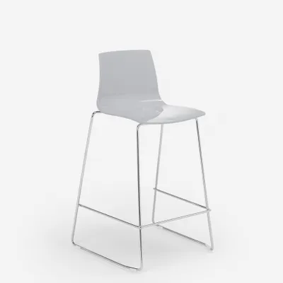 Produktbild von Grand Soleil Design Hocker Bar Küche 64 cm Design Mini Imola - Grau