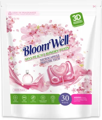 Produktbild von Power-Clean 3in1  Laundry Capsules - Umweltfreundliche PVA-Folie Colorwaschmittel