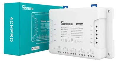 Produktbild von Sonoff Smarter WLAN-Schalter 4-Kanal, 433 MHz, RF, WiFi, 1 Stk.