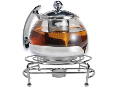 Produktbild von Teekanne Glas mit Stövchen & Teesieb 1,2 L