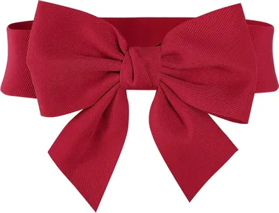 Produktbild von Dehnbarer Vintage-Gürtel mit Schleife für Damen – breiter, elastischer Kleidergürtel mit Schleife, perfekt für einfarbige Kleider und lässige Outfits