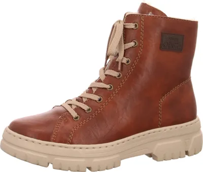 Produktbild von Rieker Damen Schnürboot Stiefelette Schnürung Warmfutter Z7442, Größe:39 EU, Farbe:Braun