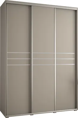 Produktbild von Kryspol Dakota 10 Schrank, drei Türen - 235,2x170x45cm - Kaschmir Silber