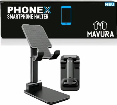 Obrázek produktu pro PHONEX držák na mobilní telefon stolní stojan držák na mobilní telefon pro smartphone tablet černý