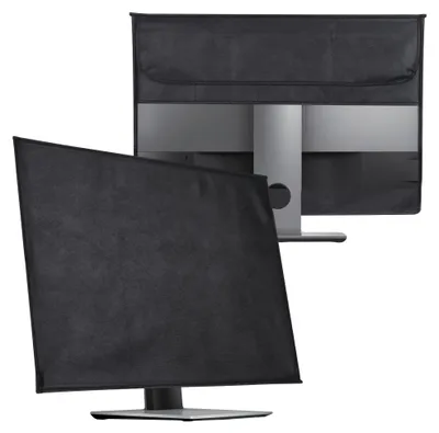Produktbild von kwmobile Hülle kompatibel mit 27-28" Monitor - mit 2 Fächern auf Rückseite - Schutzhülle in Schwarz