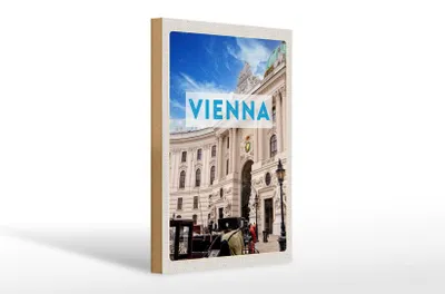 Produktbild von Holzschild Reise 20x30cm Wien Österreich Architektur Reise