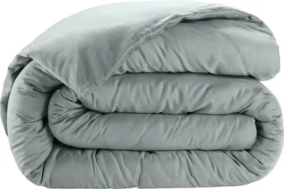 Image de Housse de couette en satin de coton Uni