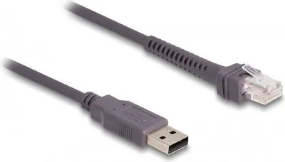 Image de DELOCK RJ50 zu USB 2.0 Typ-A Barcodescanner Kabel 2 m