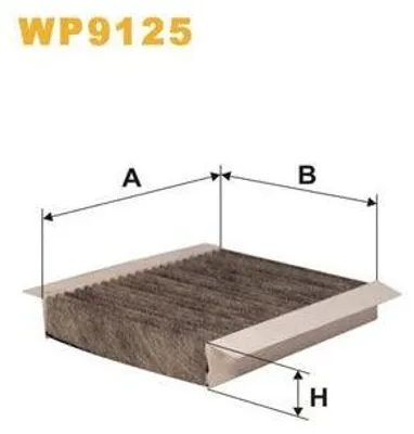Produktbild von WIX FILTERS WP9125 Innenraumfilter Pollenfilter für ALFA ROMEO 147 (937) Aktivkohle