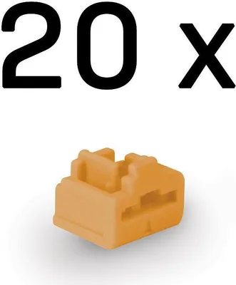 Immagine prodotto di Lindy 47898 LINDY RJ45 Port Schlösser Orange, 20 Stück