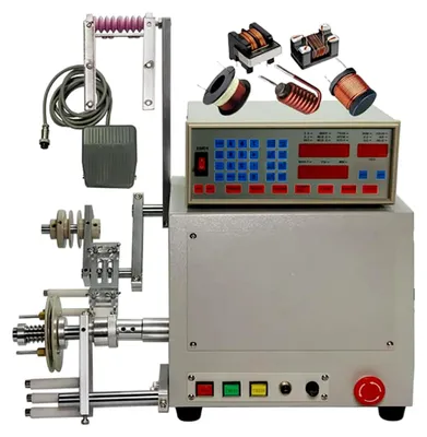 Zdjęcie produktu dla Automatyczna nawijarka drutu miedzianego, 6000 obrotów na minutę, 400 W, sterowanie mikroprocesorowe, wysoki moment obrotowy, funkcja zapamiętywania ustawień w przypadku braku zasilania, przeznaczona do drutów o średnicy od 0,03 do 0,8 mm