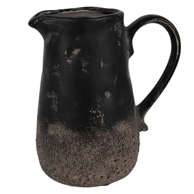 Produktbild von Clayre & Eef Dekorative Kanne 16x12x18 cm Schwarz Braun Keramik