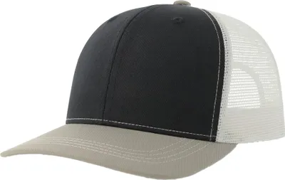 Image de Atlantis Headwear - Casquette trucker « Sonic-S » pour hommes/femmes, unie, structurée AB744 (taille unique) (marine/gris/blanc)