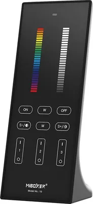 Imagen del producto de MiBoxer Y3: Mando a distancia LED para tiras LED RGB y RGBCCT, con tecnología inalámbrica de 2.4 GHz, 3 zonas, control de color y blanco