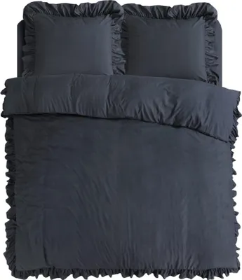 Produktbild von Sleeptime Ruffles Anthrazit 240 x 200/220 cm