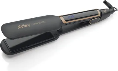 Produktbild von ARZUM AR5035 - Glätteisen - Warm - 100 °C - 230 °C - Schwarz - Gold - LED