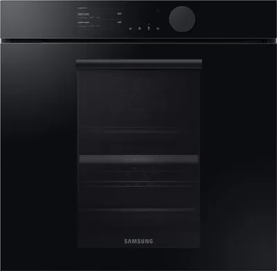 Produktbild von Samsung Infinite Dual Cook Einbaubackofen, Pyrolyse, Onyxschwarz glänzend, Medium, Elektrischer Ofen, 75 l, 75 l, 1600 W, 1100 W