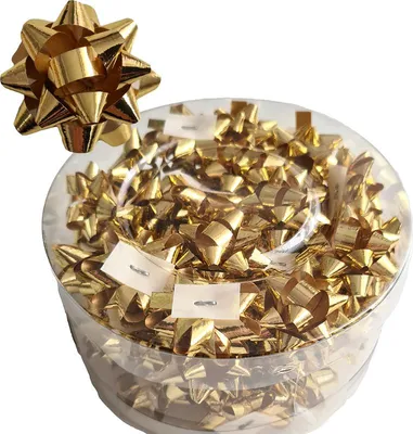 Produktbild von Kleberosetten 3 cm gold 50 Stk. 1 Packung.