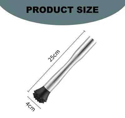 Produktbild von Robuster Cocktailmixer aus Edelstahl, Mixstab, Eisstielzerkleinerer und Saftstampfer