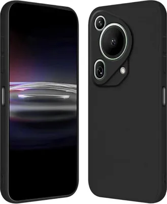 Zdjęcie produktu dla Silikonowe etui na telefon komórkowy Huawei Pura 70 Ultra Protective Cover Matt Black Back Cover