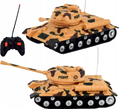 Immagine prodotto di Lolex | Modello di carro armato RC - 10 cm - Telecomando - Luci e suoni - Dettagli realistici