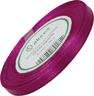 Zdjęcie produktu dla Wstążka satynowa biskupia 6mm - 32mb