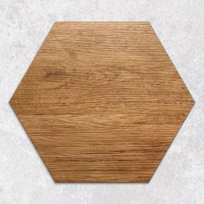Produktbild von Glas-Herdabdeckplatten Glaskeramikkochfeld-Abdeckung Spritzschutz Glas hexagon 40 cm Holzbrett