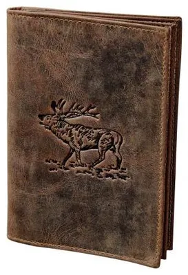 Obrázok produktu pre Green Burry Vintage obal na doklady, 4-dielny, koža „Hirsch“ (hnedá)