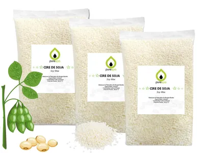 Sojawachsperlen für Gießkerzen, 3 kg, pflanzlich