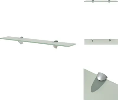 Immagine prodotto di vidaXL Mensola galleggiante in vetro 60x10 cm 8 mm - Mensole da parete
