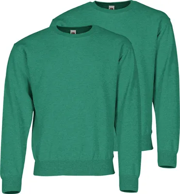 Produktbild von Classic Set-In Sweat ,Farbe: retro grün meliert ,Größe: L