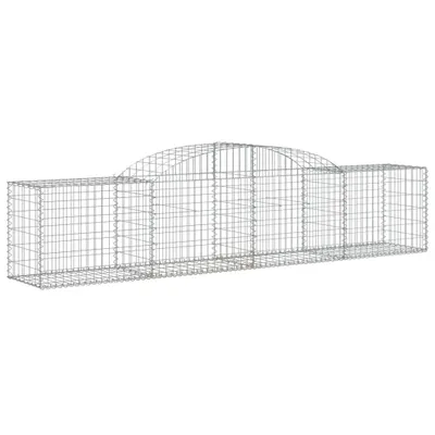 Zdjęcie produktu dla vidaXL Gabion z wysokim łukiem 300x50x60/80 cm Ocynkowane żelazo