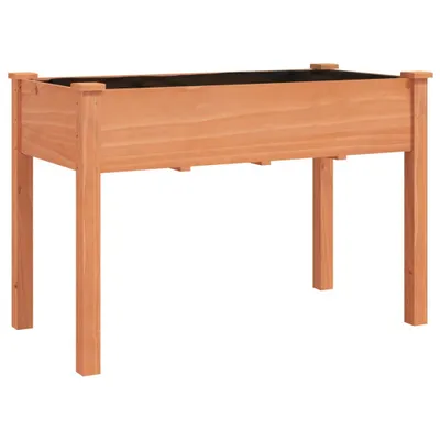 Produktbild von Pflanzkübel mit Einsatz Braun 118x59x76 cm Massivholz Tanne