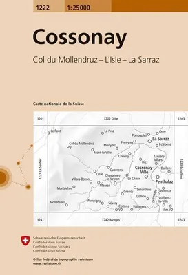 Produktbild von Swisstopo 1 : 25 000 Cossonay