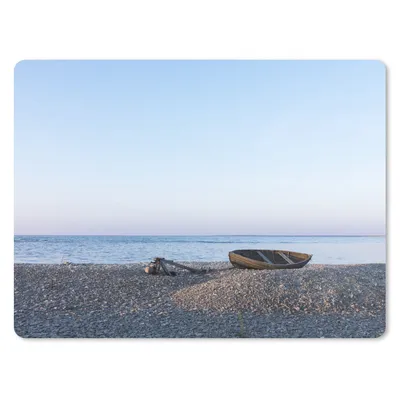 Produktbild von MuchoWow® Mauspad Mousepad Strand - Boot - Meer 40x30 cm - Mousepads - Maus Mat - Pad - Mausunterlage - Anti Rutsch