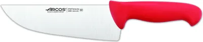 Immagine prodotto di Coltello da macellaio Arcos colore - Prof 295922 acciaio inossidabile nitrum e mango polipropilene rosso ergonomico e lama da 20 cm, vetrina
