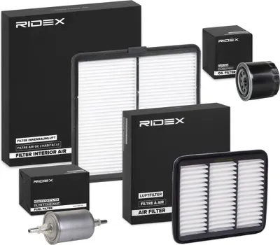 Produktbild von RIDEX Filterset Inspektionspaket Filtersatz für CHEVROLET MATIZ (M200, M250) SPARK M200 M250