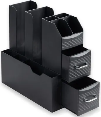 Produktbild von ACROPAQ Kaffeestation Organizer - 2 Schubladen für ultimative Bequemlichkeit - Optimieren Sie Ihr Kaffeeerlebnis mit dem Coffee Station Organizer - 10 Fächer für Tassen und Deckel - Kaffee-Station