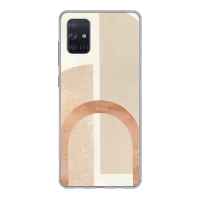 Produktbild von MuchoWow® Handyhülle Schutzhülle Hülle für Samsung Galaxy A71 Marmor - Muster - Rosa Silikon Softcase Handy Hülle - Kartenbesitzer