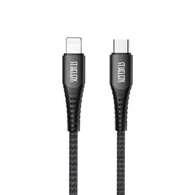 Obrázek produktu pro Joyroom Kabel MFI Kabel USB typu C - Lightning 2,1 A 1,2 m černý (ST-C04 1,2M Black)