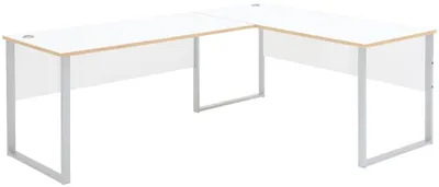 Produktbild von Büro Serie Memphis - Winkelschreibtisch Weiß & Artisan Eiche - ca. 223 x 170 cm