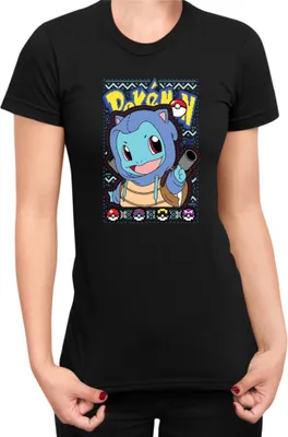 Obrázek produktu pro Dámské Tričko Japan Manga Anime Comics Pokemon 046, Lady M / Černá
