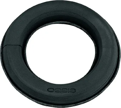 Produktbild von Schwarzer Steckschaum Ring Ø17cm mit Unterlage im 2er-Set - Trendfarbe und umweltfreundlich