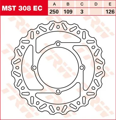 Obrázok produktu pre TRW Disque de frein Fix Wave L/R MST308EC