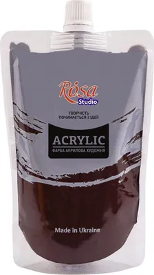 Zdjęcie produktu dla Farba akrylowa, 200 ml, ROSA STUDIO - Brązowy Van Dyke (453)